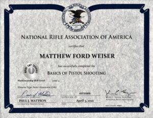 Online NRA Certified Basic Pistol Shooting | Blended 