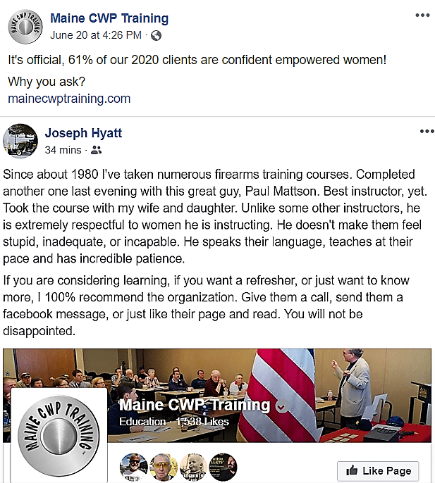 Maine CWP Training