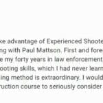 A person 's testimonial for the course.