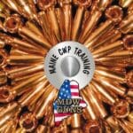 A brass instrument spiral with a trumpet mouthpiece labeled 'Make CMP Training'.